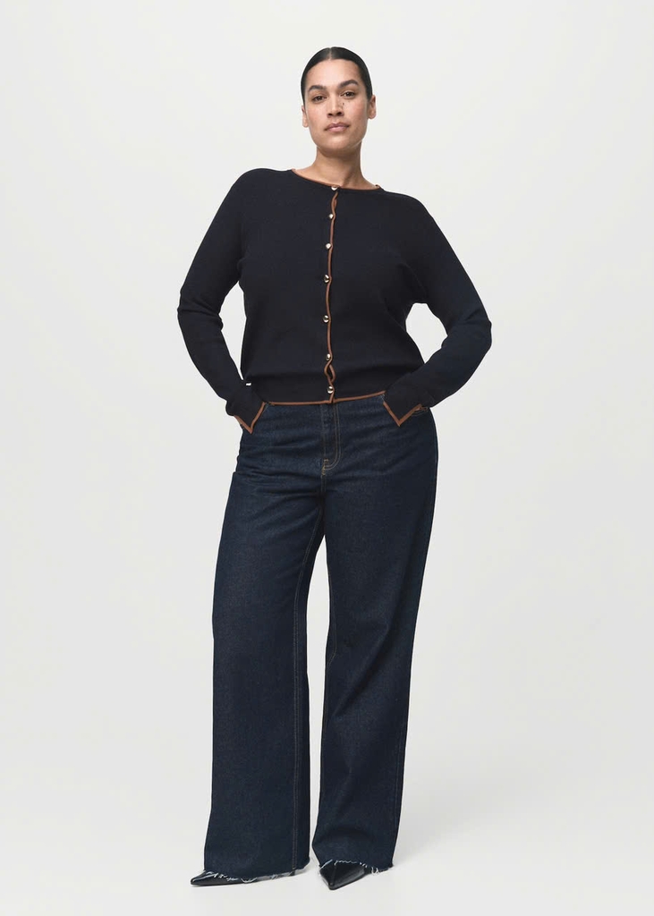 Áo khoác cardigan hở cổ tay