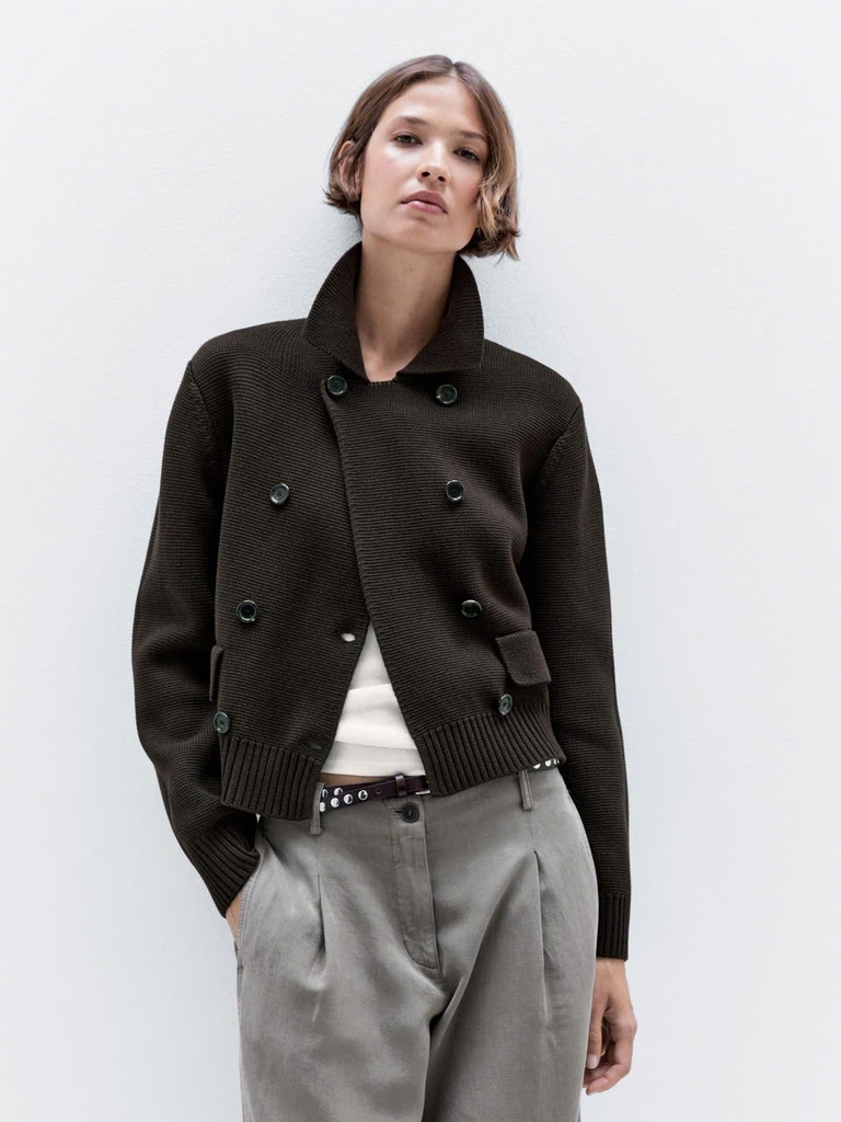 ÁO KHOÁC KIM CARDIGAN ĐÔI NGỰC 100% COTTON