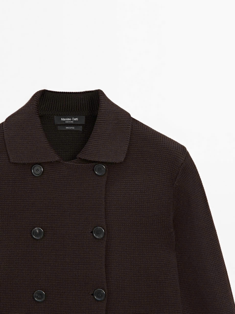 ÁO KHOÁC KIM CARDIGAN ĐÔI NGỰC 100% COTTON