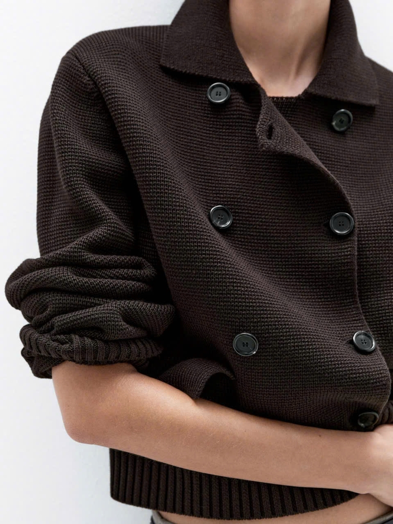 ÁO KHOÁC KIM CARDIGAN ĐÔI NGỰC 100% COTTON