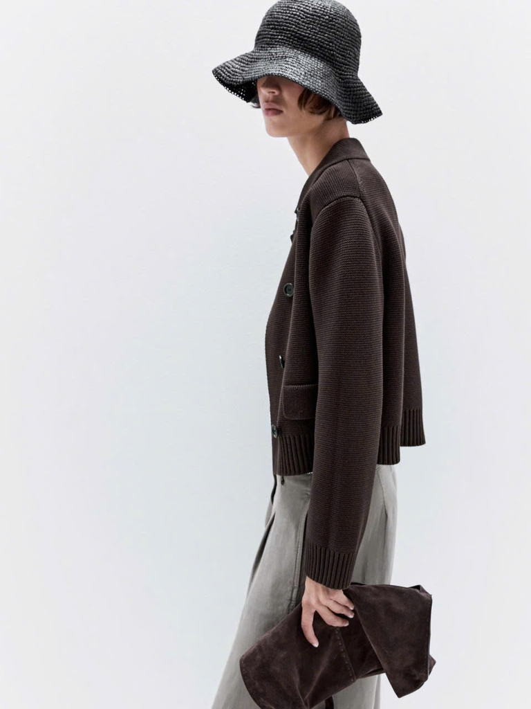 ÁO KHOÁC KIM CARDIGAN ĐÔI NGỰC 100% COTTON