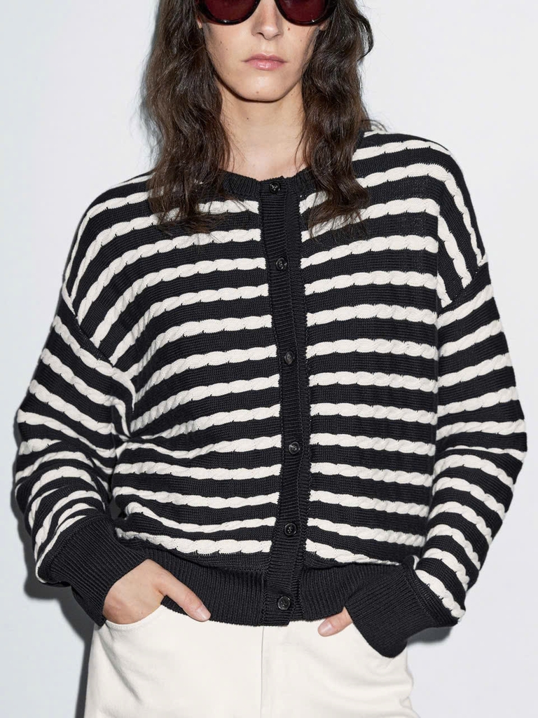 ÁO KHOÁC CARDIGAN DỆT KIM 100% COTTON