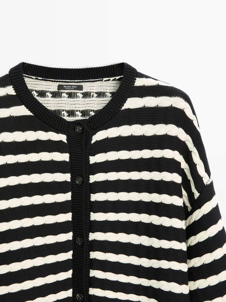 ÁO KHOÁC CARDIGAN DỆT KIM 100% COTTON