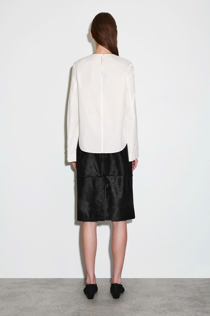 Áo cánh cotton viền cong