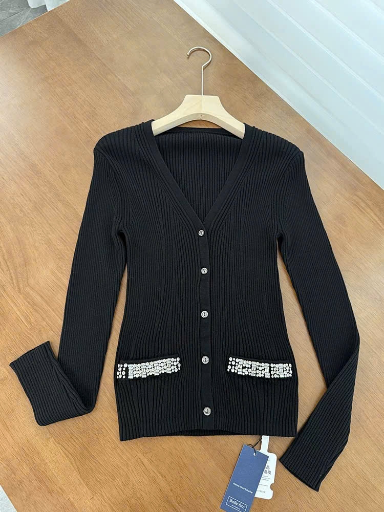 Cardigan len sợi Max Mara