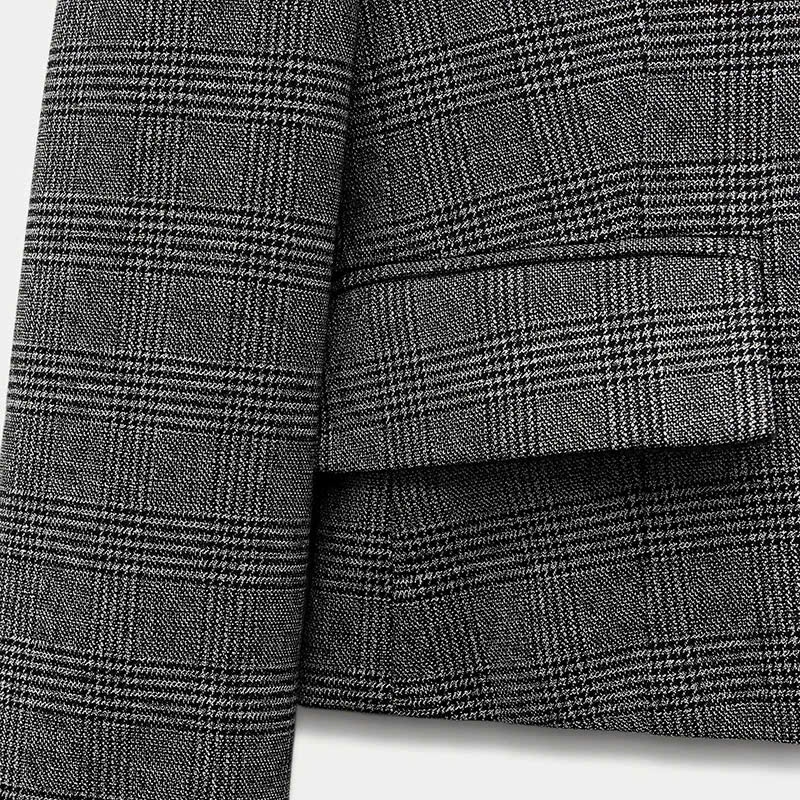 Blazer Zara kẻ chìm dáng lửng