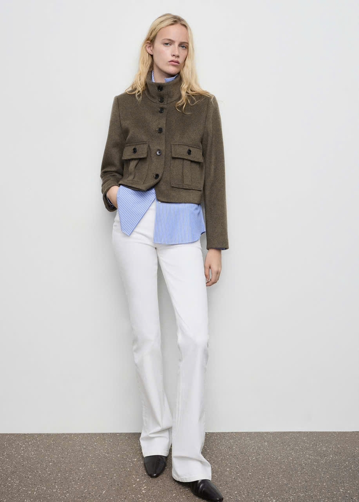Coat dạ handmade MNG dáng lửng