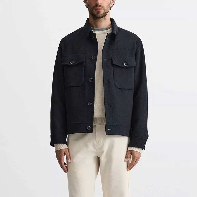 Áo khoác dạ ép Zara cổ đức
