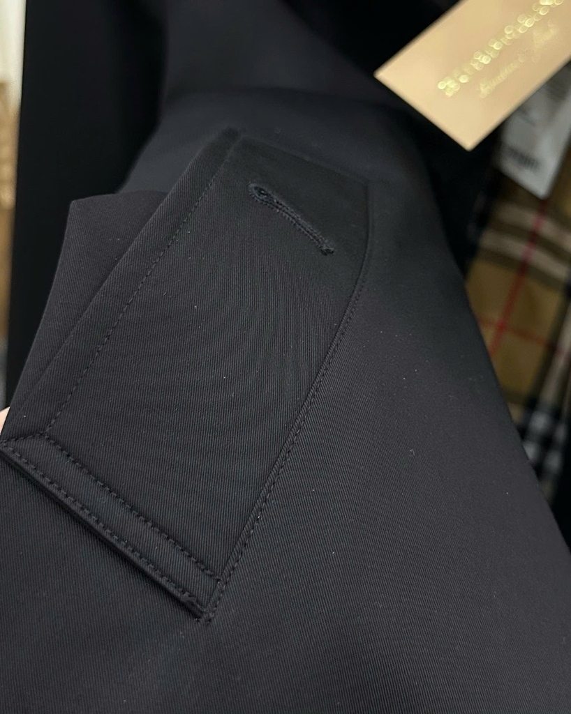 Măng tô BBR khaki cổ bẻ