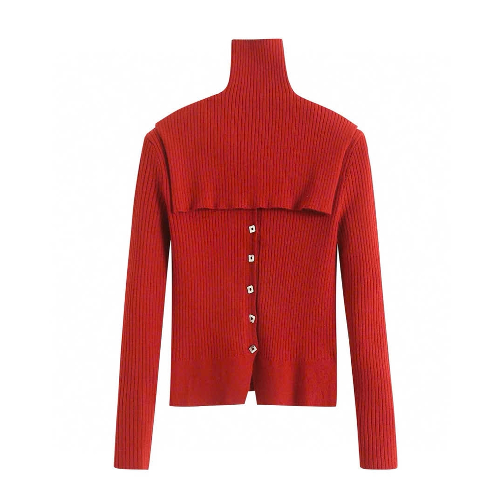 Set áo cdg + cổ cape len Ennifi