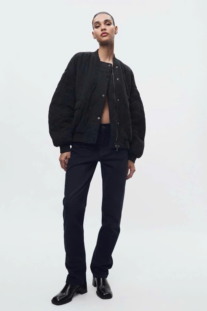 Jacket da Zara trấn trám phối cổ len
