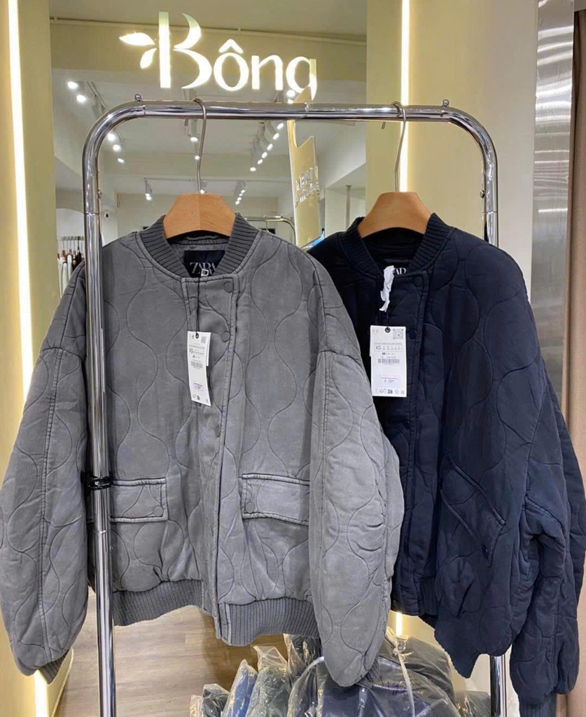 Jacket da Zara trấn trám phối cổ len