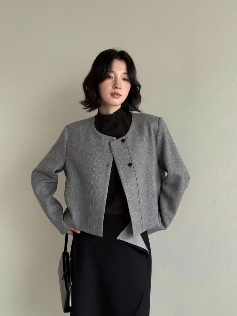 Áo khoác dạ ép MoonTea