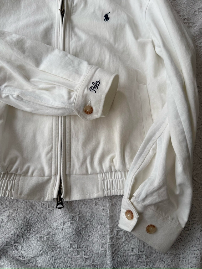 Áo khoác Polo RL cổ Đức viền hoa
