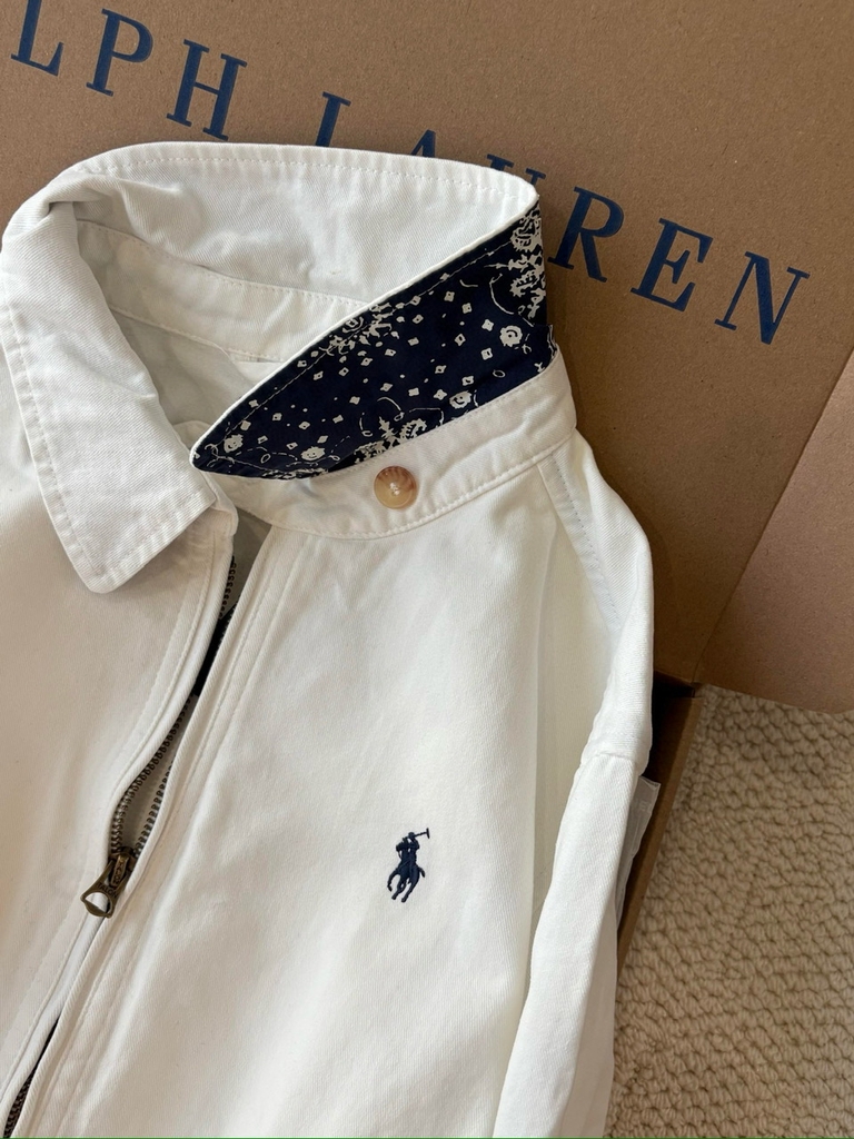 Áo khoác Polo RL cổ Đức viền hoa