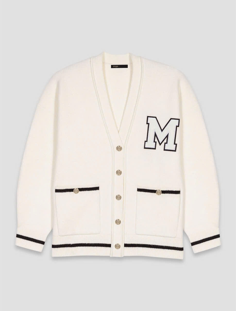 Áo khoác cardigan dài thêu