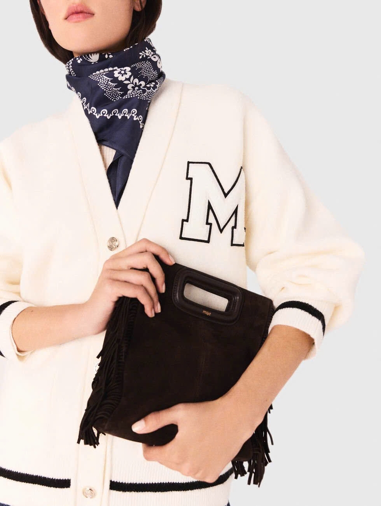 Áo khoác cardigan dài thêu