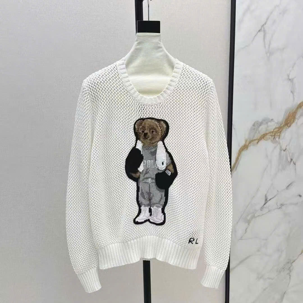 Áo len cổ tròn Polo Bear Cotton