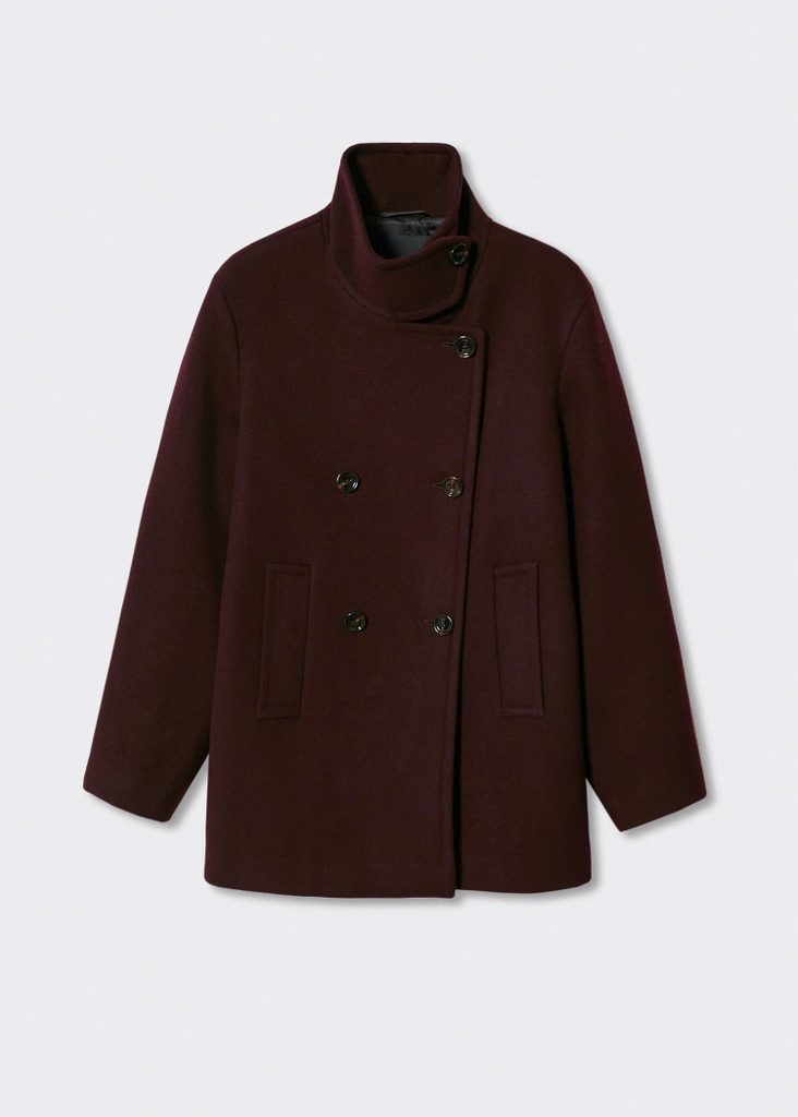 Coat dạ MNG 2 hàng khuy 2 màu