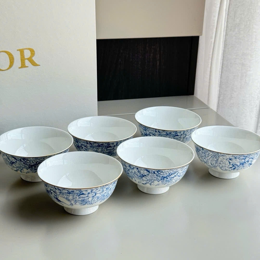 Set quà DIOR hộp bộ bát sứ bản VIP 1:1