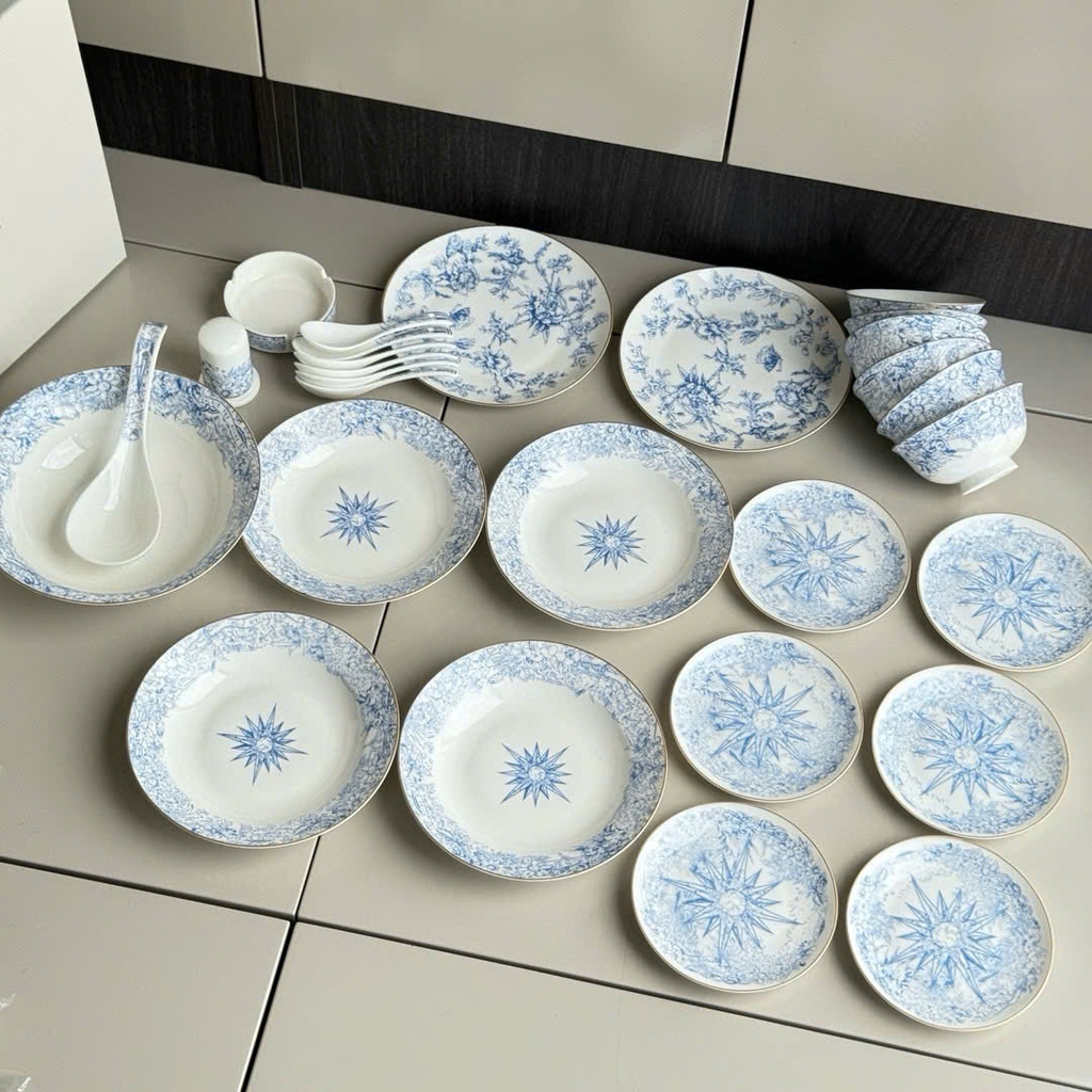 Set quà DIOR hộp bộ bát sứ bản VIP 1:1
