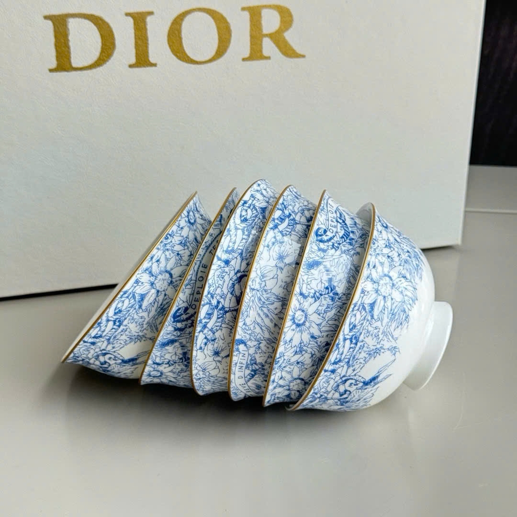 Set quà DIOR hộp bộ bát sứ bản VIP 1:1