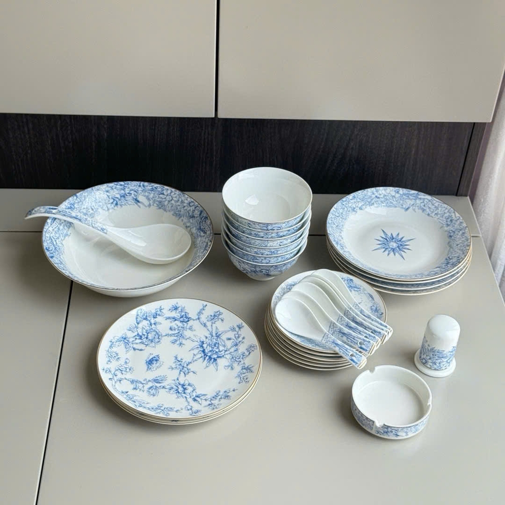 Set quà DIOR hộp bộ bát sứ bản VIP 1:1