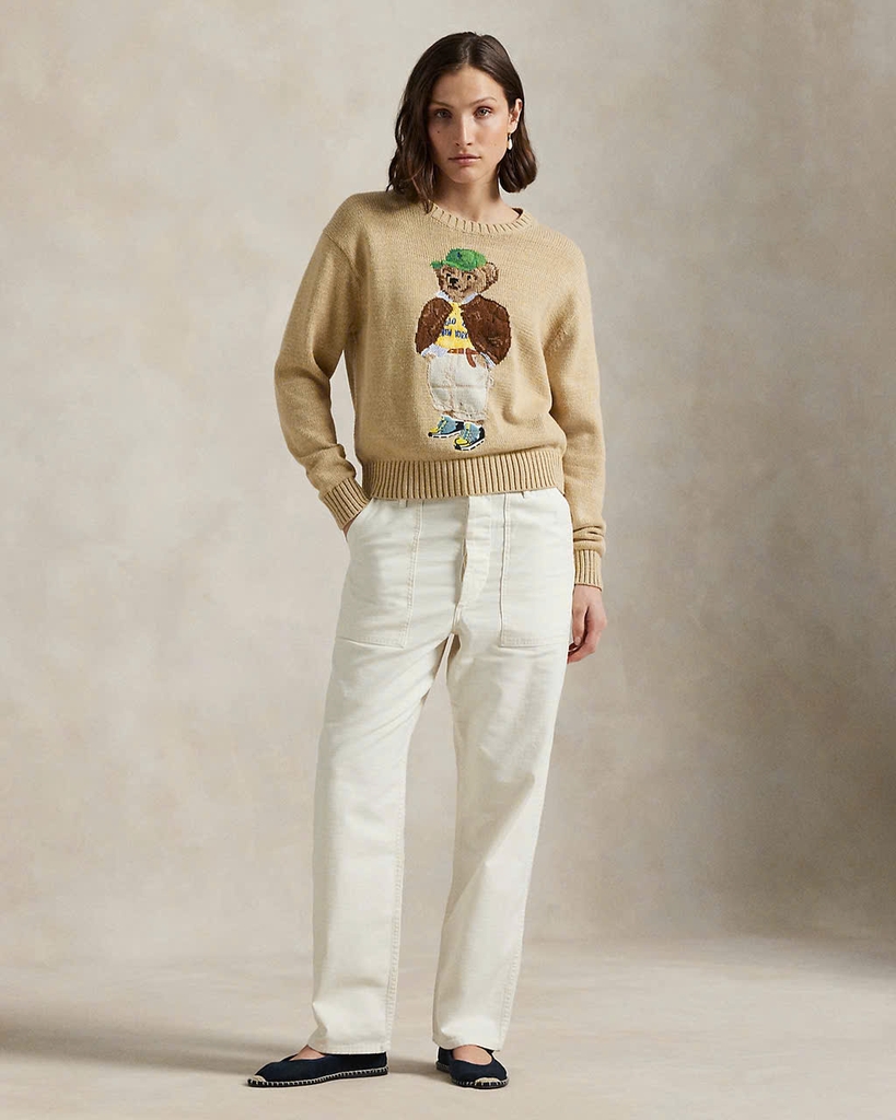 Áo len Polo Bear gấu đội mũ xanh