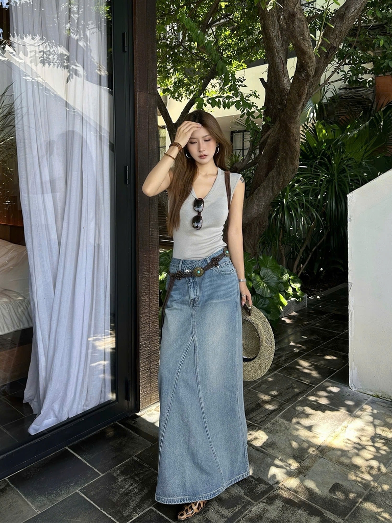 Chân váy denim midi LEVIS PREMIUM