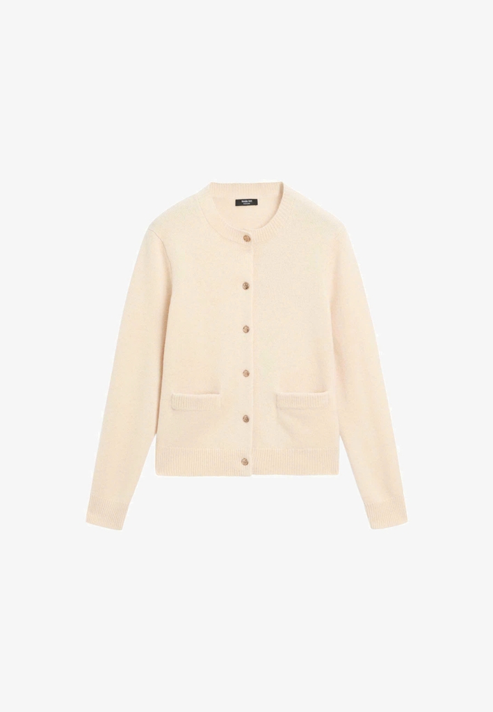 ÁO CARDIGAN DỆT KIM CÓ KHUY VÀNG