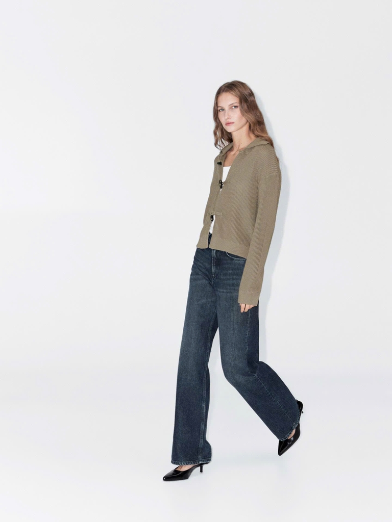 Áo cdg bằng vải cotton Mercerised có khuy sừng