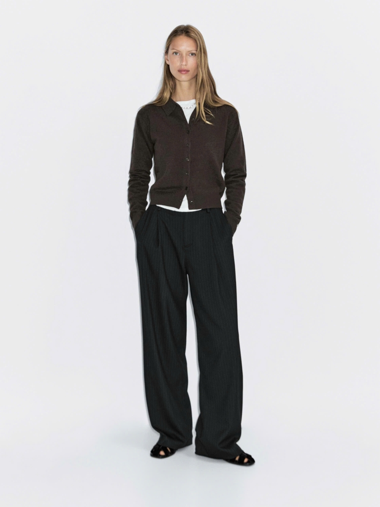 Áo cardigan dệt kim len