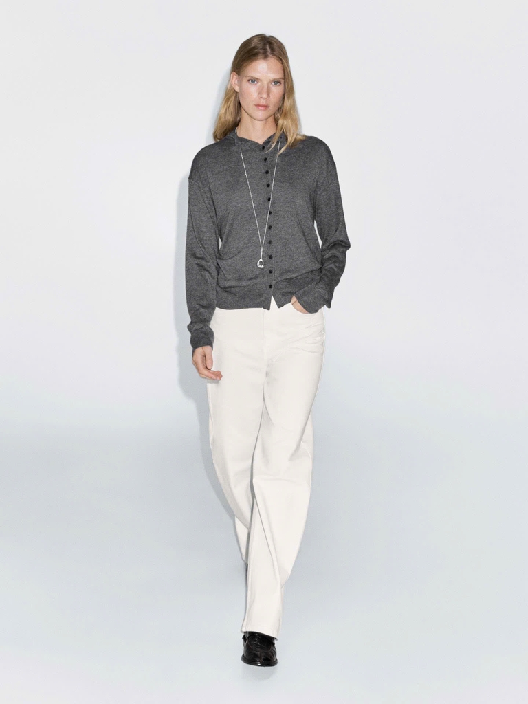 ÁO KHOÁC CARDIGAN CỔ CAO