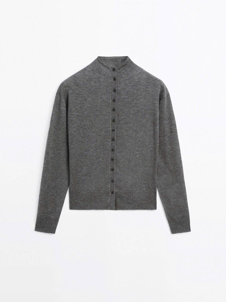 ÁO KHOÁC CARDIGAN CỔ CAO