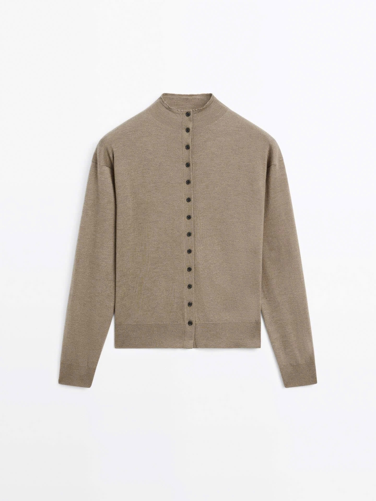 ÁO KHOÁC CARDIGAN CỔ CAO