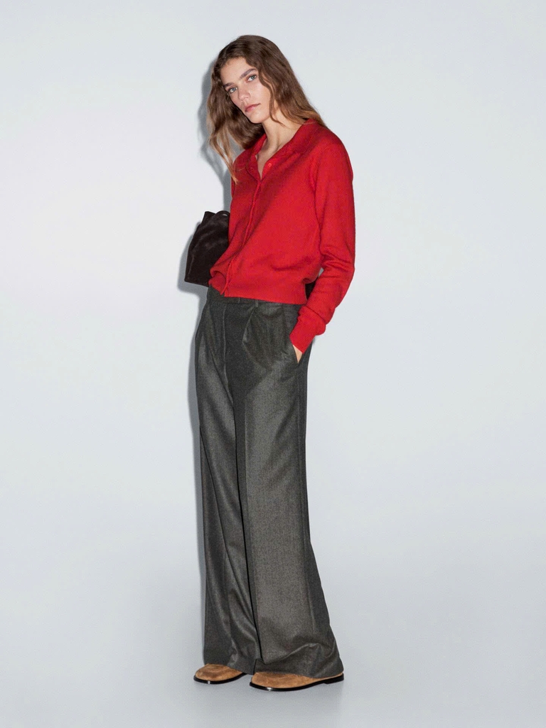 Áo cardigan dệt kim len