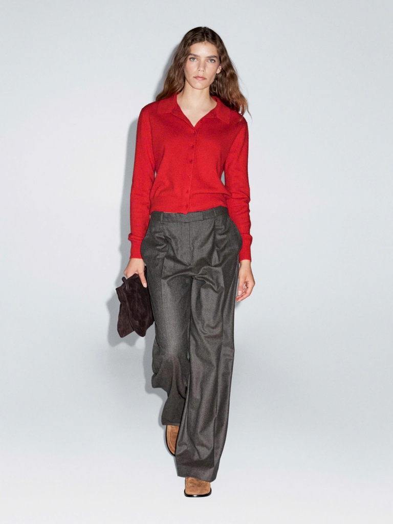 Áo cardigan dệt kim len