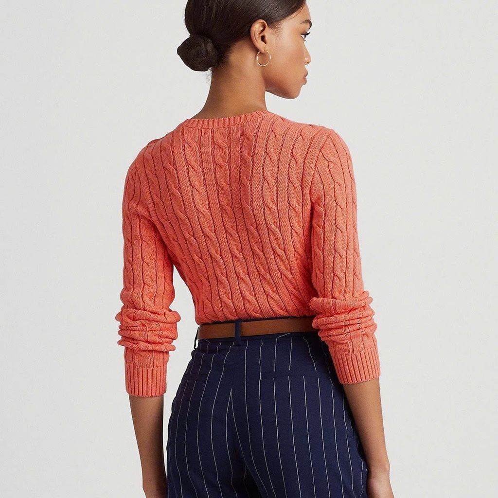 Áo len Polo vặn thừng to phối khuy vai