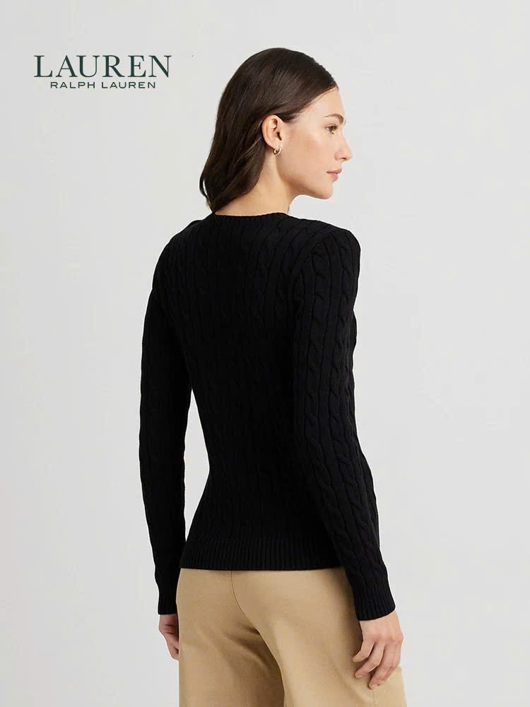 Áo len Polo vặn thừng to phối khuy vai