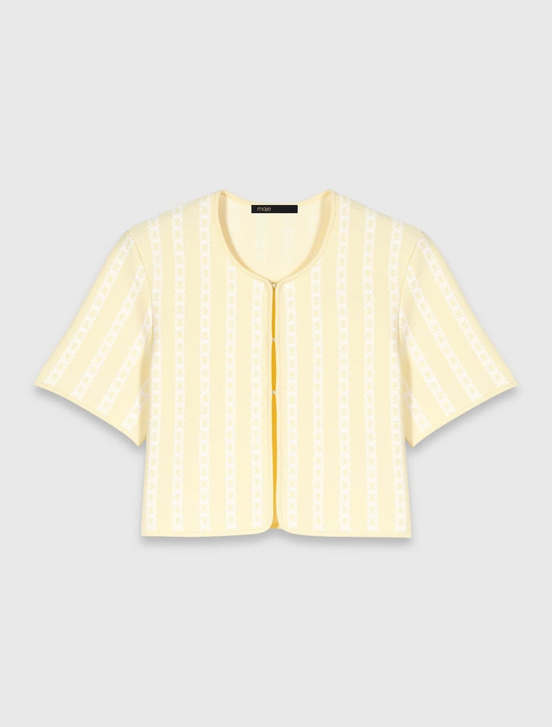 áo khoác cardigan dệt kim ngắn