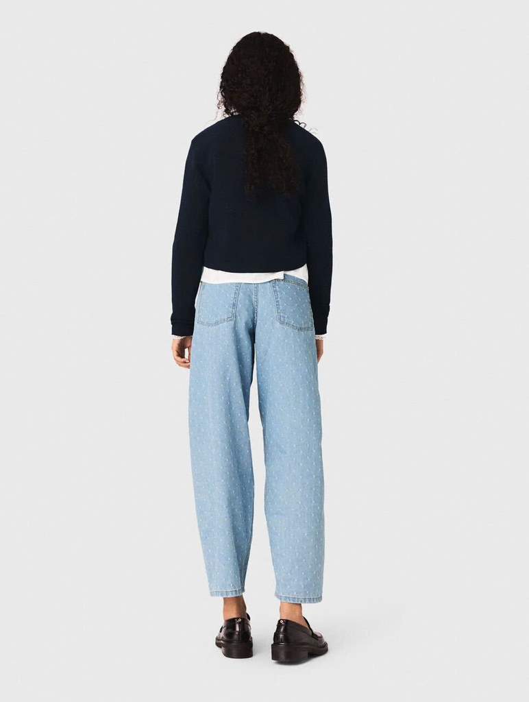 Áo khoác cardigan đính nơ trang sức