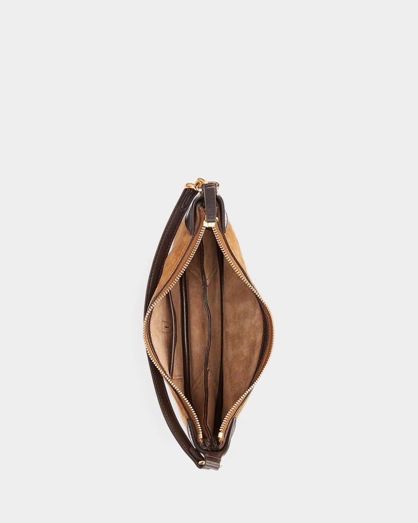 Túi Polo mini ID suedu shoulder bag Sz24x15