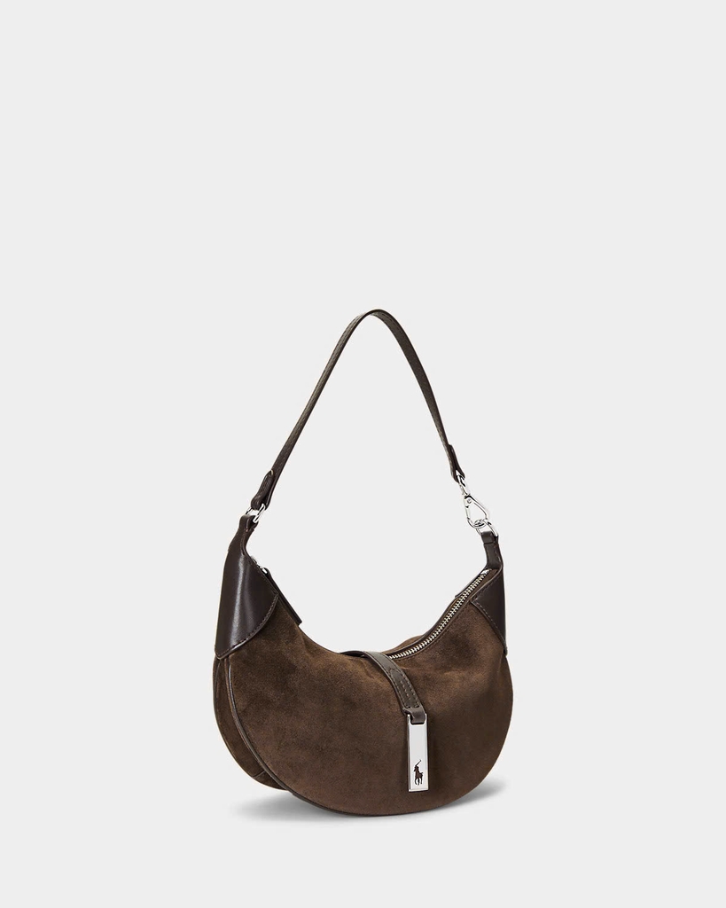 Túi Polo mini ID suedu shoulder bag Sz24x15