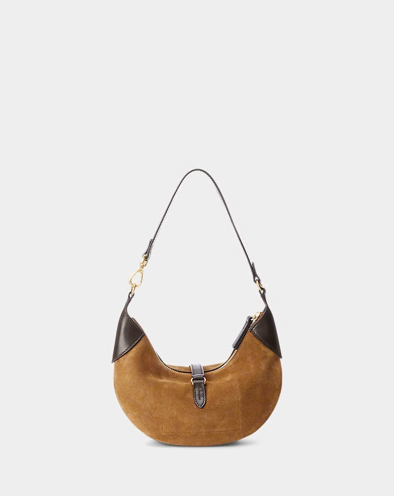 Túi Polo mini ID suedu shoulder bag Sz24x15