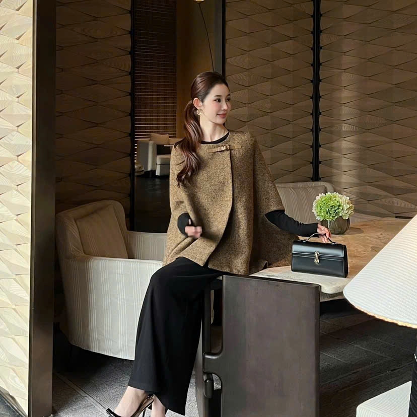 Áo choàng cape LorPiana cashmere