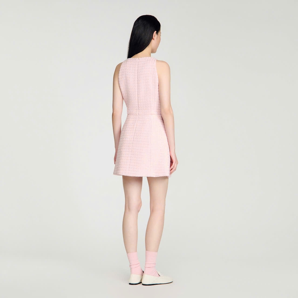 ĐẦM NGẮN VẢI TWEED ĐÍNH KIM TUYẾN