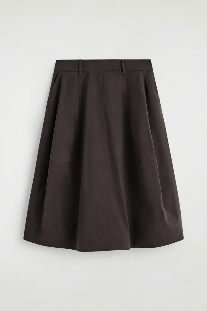 CHÂN VÁY MIDI COTTON DÀY