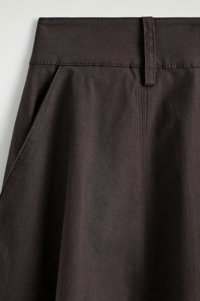 CHÂN VÁY MIDI COTTON DÀY