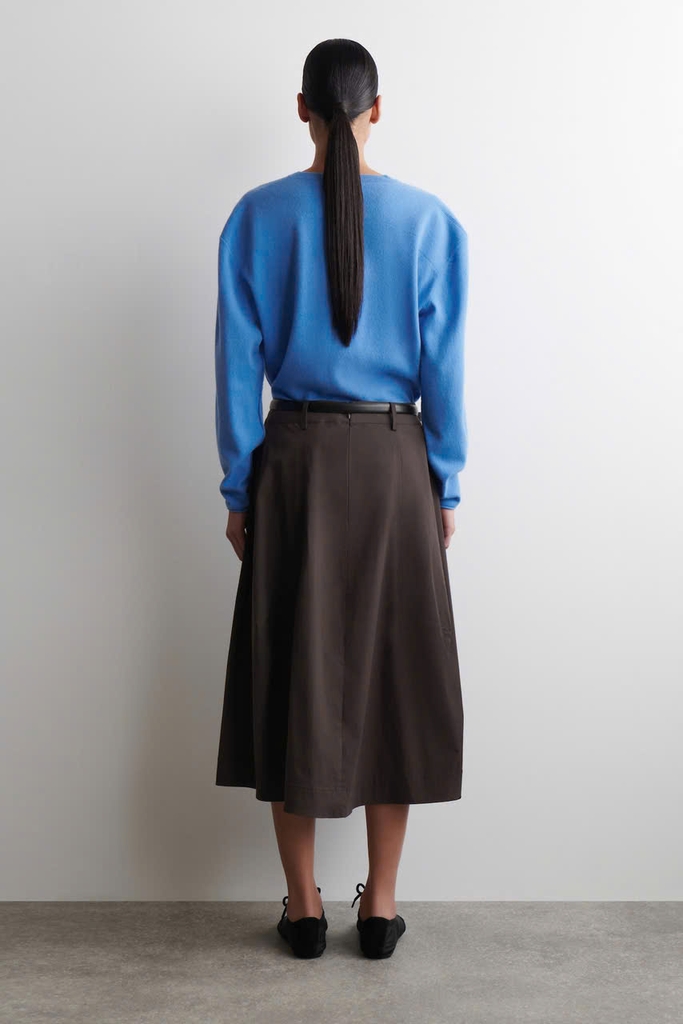 CHÂN VÁY MIDI COTTON DÀY