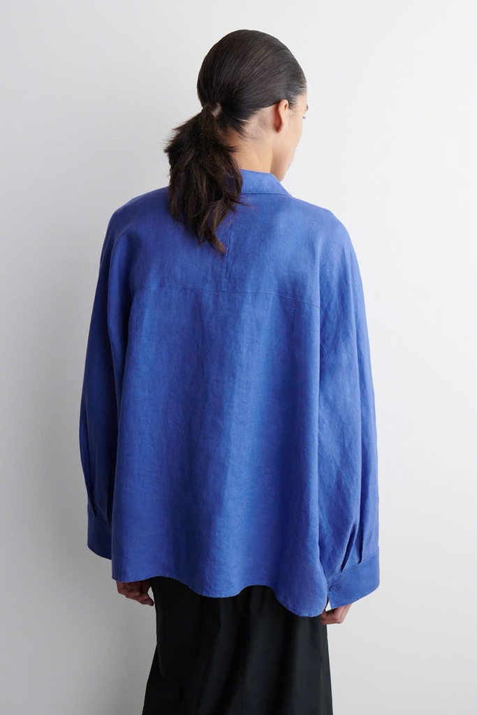 ÁO SƠ MI VẢI LANH VAI RAGLAN